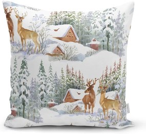 Tekstylna poszewka na poduszkę ze świątecznym motywem 43x43 cm – Mila Home