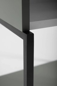 Szafka łazienkowa LOV 33 cm szaro-zielony półmat wysoka  KROFAM