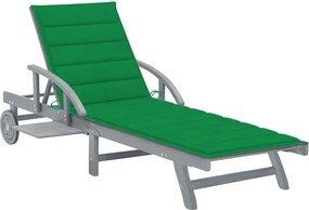 Zielony leżak ogrodowy R3-H78