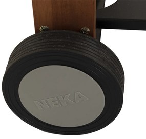 Grill ogrodowy z drewnianą półeczką BBQ