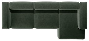 Zielony narożnik (prawostronny/z szezlongiem) Bergano – Cosmopolitan Design