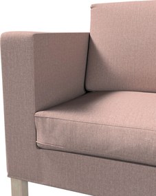 Pokrowiec na sofę Karlanda rozkładaną, krótki kolor różowy tkanina strukturalna