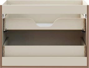 Szafka pod umywalkę DONNA SAND 2S 80cm beż piaskowy COMAD