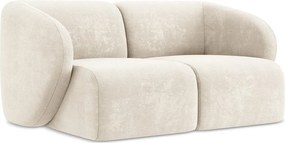 Beżowa sofa z tkaniny szenilowej 174 cm Lani – Makamii