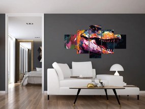 Obraz - Dinozaur, malarstwo (125x70 cm)