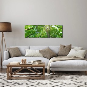 Obraz - Las (z zegarem) (90x30 cm)