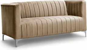 Sofa dwuosobowa Averio II z ozdobnymi przeszyciami w stylu glamour