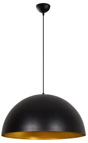 Czarna lampa wisząca z metalowym kloszem ø 60 cm Sivano – Opviq lights