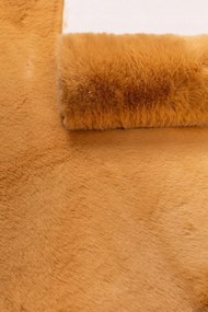 Dywanik Musztardowy 80x150 cm Antypoślizgowy Akcent do Sypialni i Salonu