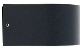 Zewnetrzna Nowoczesna lampa ścienna zewnętrzna czarna z diodami LED, 2-punktowa, IP54 - Carla Nowoczesny Oswietlenie zewnetrzne