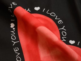 PrzytulneMieszkanie.pl PrzytulneMieszkanie.pl Pościel z polibawełny na 2 łóżka VALENTINE, czarna Rozmiar pościeli: 2 szt 70 x 90 cm | 2 szt 140 x 200 cm