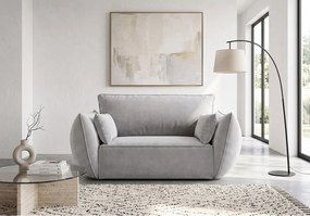 Fotel Cookie tapicerowany Manila 15 szary 128 cm