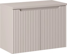 Szafka umywalkowa 2-drzwiowa Nova 80 cm z blatem, kaszmir mat