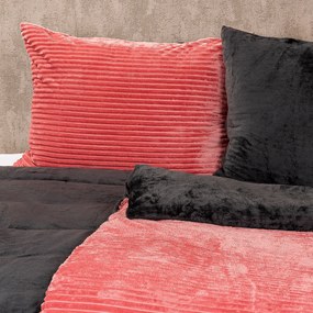 4Home Pościel mikroflanela Stripe różowy, 140 x 200 cm, 70 x 90 cm
