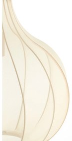 Beżowa lampa wisząca z tekstylnym kloszem ø 39 cm Elati – Light &amp; Living