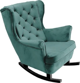 Fotel Relax z Tapicerowanym Siedzeniem i Podłokietnikami, Fotel TV 102x81x95cm Zielony_29854