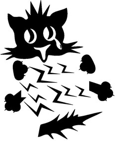 Naklejka Ambiance Plug Kitten Electro