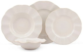24-częściowy zestaw talerzy z porcelany Kutahya Waves