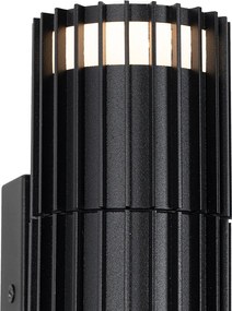 Designerska lampa ścienna zewnętrzna czarna 2-światłowa IP44 - Boris