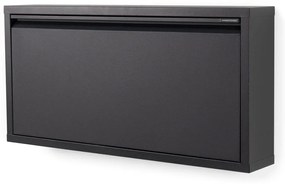 Czarna metalowa uchylna szafka na buty 75x37,5x12,5 cm Billy – Spinder Design