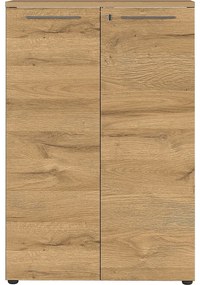 Antracytowa szafka w dekorze dębu 80x120 cm Agenda – Germania