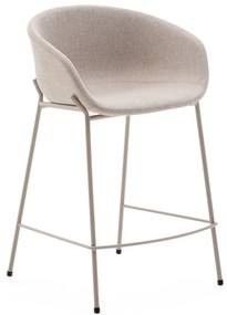 Beżowy hoker (wysokość siedziska 65 cm) Yvette – Kave Home