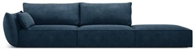 Ciemnoniebieski szezlong (lewostronny) Vanda – Mazzini Sofas