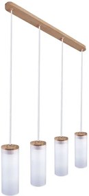 Biała poczwórna lampa wisząca nad stół - S239 L9-F45