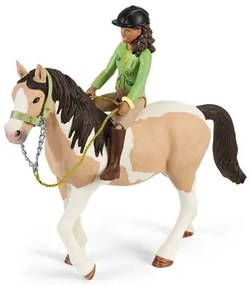 Schleich 42533 Sarah z konikiem i zwierzątkami biwakują, 24,5 x 19 x 6,6 cm