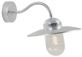 Nordlux - zewnętrzny nástěnní lampa LUXEMBOURG 1xE27/60W/230V IP54 srebrny