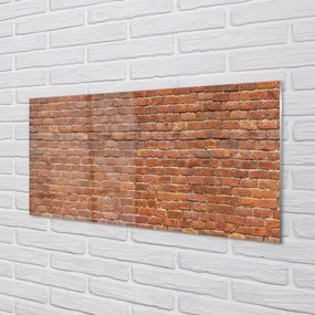 Szklany Panel Vintage Ściana z Cegieł