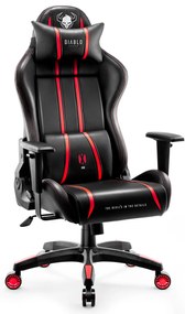 Fotel gamingowy Diablo X-One 2.0 King Size, czarno-czerwony