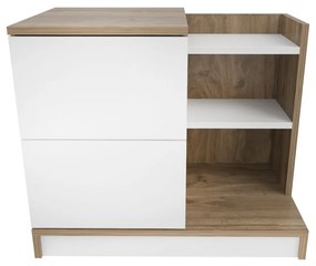 Stolik nocny Rena White