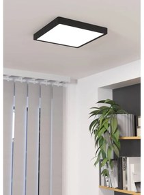 Czarna lampa sufitowa LED 28,5x28,5 cm FUEVA 5 – EGLO