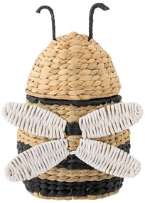 Dziecięcy kosz na zabawki z hiacyntu wodnego w naturalnym kolorze 20x18x30 cm Finn – Bloomingville Mini