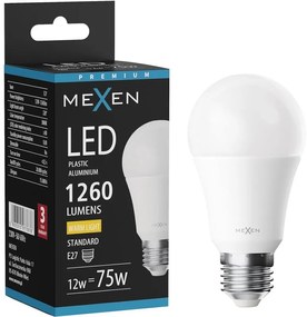 Mexen Nova żarówka LED E27, A60, 12W, Ciepła - 3000K, 1260 lm - L100-E27-1230-01