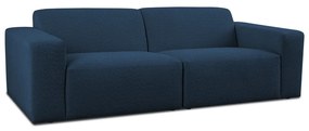 Ciemnoniebieska sofa z materiału bouclé 228 cm Roxy – Scandic