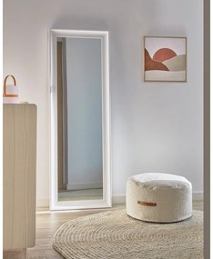 Biały puf Kave Home Adara, ø 50 cm