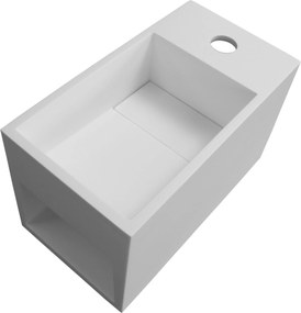 Umywalka wisząca z półką PB2046 odlew mineralny