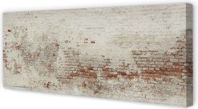 Obraz drukowany na płótnie Struktura Muru Ceglanego