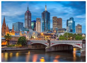 Obraz miasta Melbourne (70x50 cm)