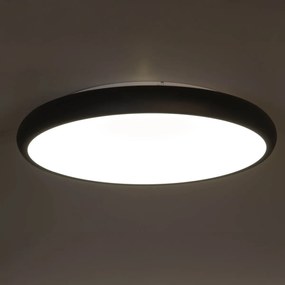 Nowoczesna lampa sufitowa czarna 60 cm z wbudowanym ściemnianym LED - Cardona Nowoczesny Oswietlenie wewnetrzne