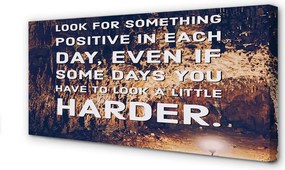 Duży obraz na płótnie Napis w Tajemniczej Jaskini