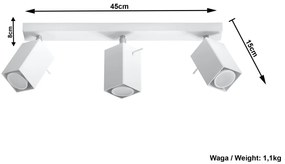 Regulowany plafon LED E788-Merids Galapi 3X