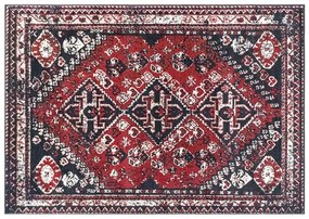 Dywan orientalny SYLHET – 200 × 290 cm – kolor czerwony i czarny