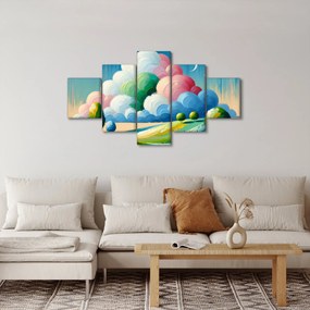 Obraz - Krajobraz z chmurą (125x70 cm)