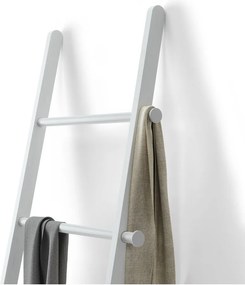 Biała drabina dekoracyjna z drewna topolowego Leana – Umbra