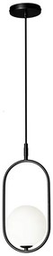 Czarna wisząca lampa w stylu glamour - M083 Z7-B39