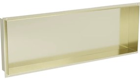 Mexen X-Wall-NR półka wnękowa bez kołnierza 90 x 30 cm, złota szczotkowana - 1951903010