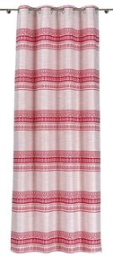 Czerwono-beżowa zasłona 140x255 cm Doina – Mendola Fabrics